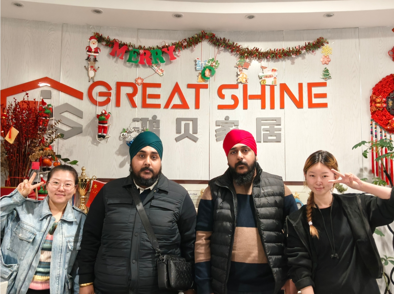 中东客户拜访鸿贝